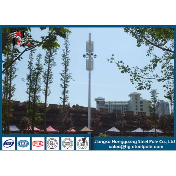 Buy Polygonal Telecommunication Towers With Hot Dip Galvanized Antenna Mast at wholesale prices