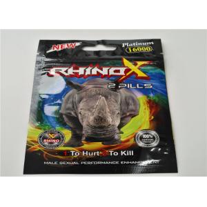 Rhino Enhancer Herbal Incense Packaging Matte Finishing With Re - Closable