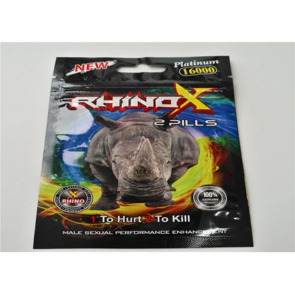 Rhino Enhancer Herbal Incense Packaging Matte Finishing With Re - Closable