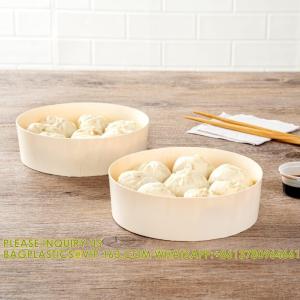 16 Ounce Food Containers, Wooden Bento Boxes - Grease Resistant, Small, Natural