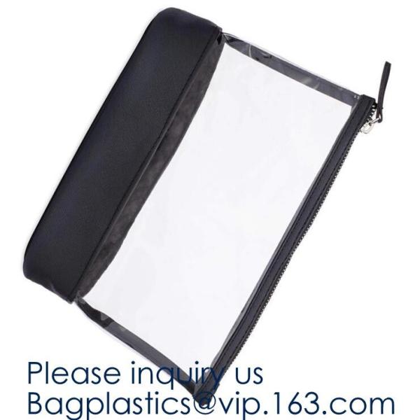 Waterproof Matte Sliding Zipper Pvc Eva Bag With Logo Printing,Eco-friendly Heat Seal Frosted EVA Cosmetic Bags With Sna