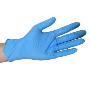 China Good Feeling Disposable Protective Gloves Blue Nitrile Gloves Powder Free on sale