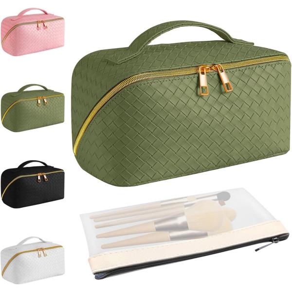 Buy Multi Functional And Waterproof Durable Pu Cosmetic Bag With Zipper at wholesale prices