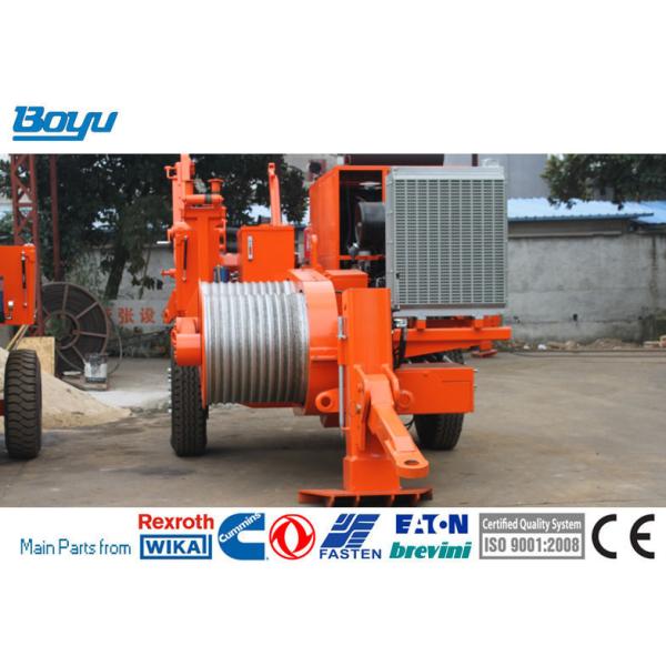 Buy Tension Stringing Of 4 Bundle Conductor 325hp 180kN Hydraulic Cable Puller at wholesale prices
