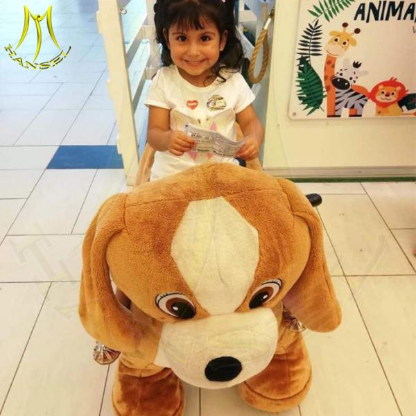 Buy Hansel animal game plush motorized animals plush walking horse rides at wholesale prices