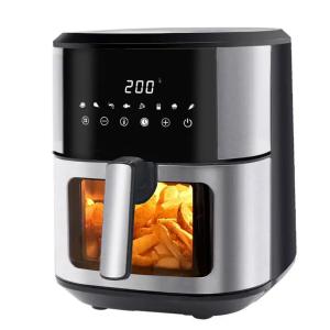 China OEM 6L 8L Stainless Steel Digital Air Fryer 1800W on sale