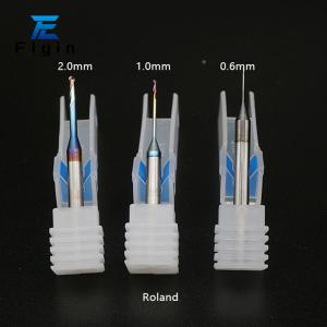 Roland Diamond Coated Dual Flute Dental Milling Burs For Zirconia PMMA Wax Wet
