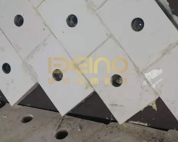 Smooth Surface Welded Ceramic Chute Lining Wear Resistant