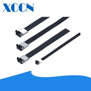 Reinforced Stainless Steel Ladder Cable Ties Halogen Free Non Flammability