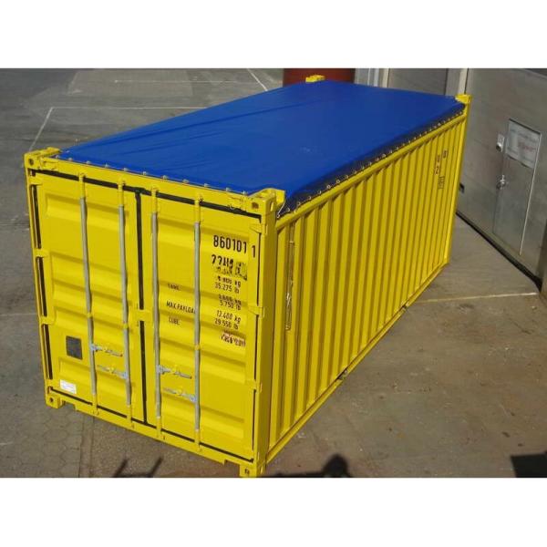 10ft DNV 2.7-1 Standard Open Top Dry Container with Tarpaulin Cover Steel Offshore Container Certified by BV and CSC
