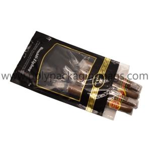 China custom made printed plastic cigar packaging bag on sale