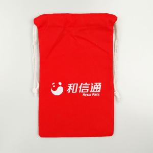 Heat Transfer 20*41cm Polypropylene Drawstring Bag Red 60Gsm