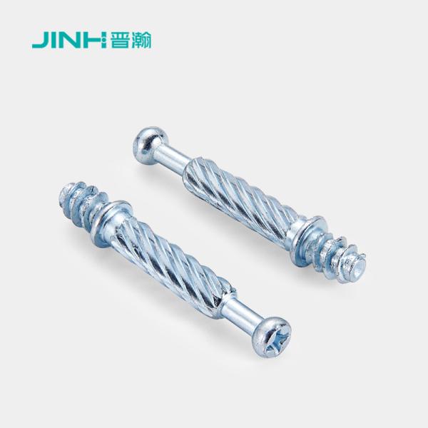 40mm Steel Minifix Spreading Bolts With M6 Thread, Furniture Cabinet Connector
