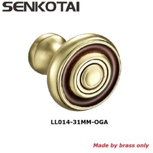 Brushed brass Antique round cabinet knob in DIA31mm for furniture hardware