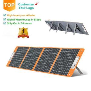 China 100 Watt Mono Folding Solar Charger Portable Foldable Solar Panel for Black Camping RV on sale
