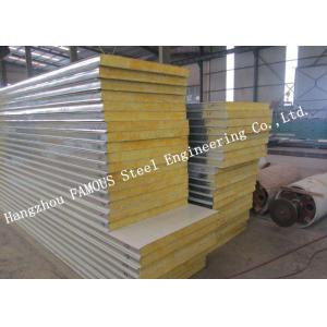 Recycled Rockwool 100mm 1150mm Sandwich Wall Panels