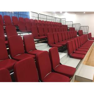 Fire Retardant Telescopic Bleacher Seating Floor Mounted Tribune Seating