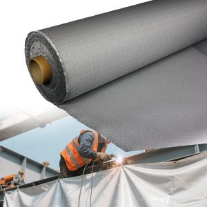 Industrial Splash Proof PU Coated Fiberglass Fabric with 1800C Temperature
