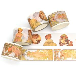 China Tearable Printed 42g 65g Washi Paper Masking Tape on sale