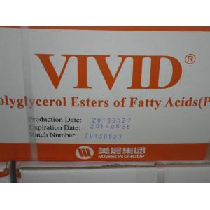Edible White food additives emulsifiers Polyglycerol Esters Of Fatty Acids PGE