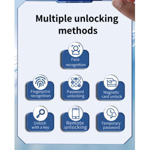 S555 Smart Home Door Lock With Card Key Code Tuya Wifi Fingerprint For Home