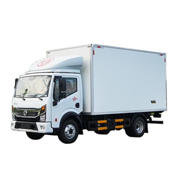 Buy DFAC 5 Ton Frozen Food Transport Truck with Manual Transmission and Refrigerated Box Dimensions 4100*2100*2100 at wholesale prices