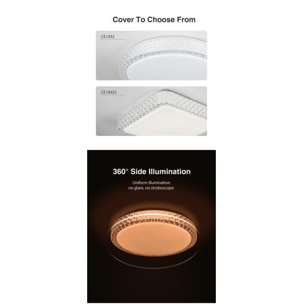 smart ceiling lights, CCT + Dimmable