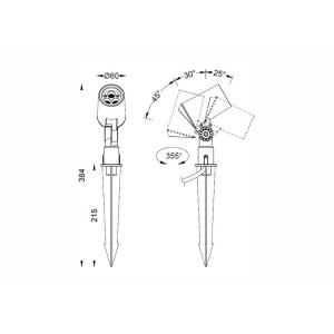 24VDC Single RGB RGBW Outside Spot Lights With Ground Spike