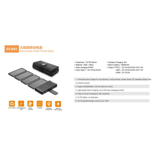 China Solar Power Bank w/ Wireless Charger, consumer electronics Products Manufacturers & Suppliers