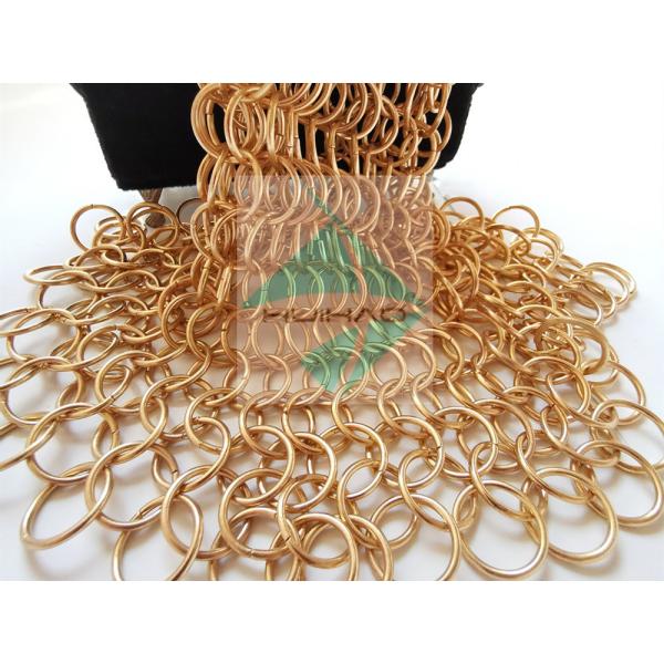 Backdrops Decoration Chain Mail Weave Stainless Steel Ring Mesh Drapery For Room Partitions Curtain