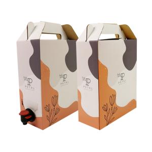 1L/2L/3L Custom Coffee Box Disposable Coffee Bag in Box with Valve Dispenser