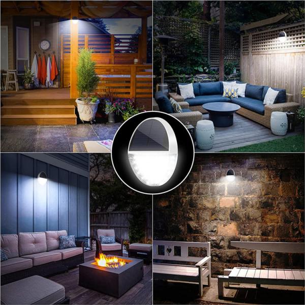 Solar Outdoor Garden Wall Light Human Induction LED Decorative Courtyard Wall Light