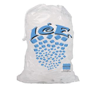 Transparent LDPE Reusable Ice Cube Storage Bags With Drawstring