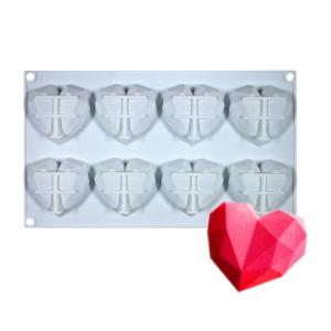 Heart Shape 3d Cake Mould Customized Food Grade Diy Handmade