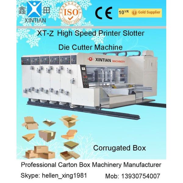 Buy Economical Type Automatic Lead Edge Feeder Carton Printer Slotter Die Cutter Machine at wholesale prices