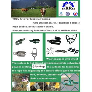 OEM Aluminum spool Fence Wire Tensioner Electric Fence Strainers
