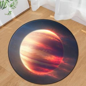 Planet Round Area Rugs Machine Washable Gaming Chair Rug