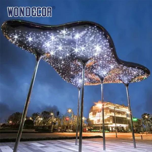 Buy WONDERS Forged Metal Sculpture Stainless Steel Abstract Tree Sculpture at wholesale prices