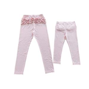 Quality Style Girls Ruffle Leggings Soft Hand Feel 3Y-10Y Sizes 62%Polyester33%Cotton5%Spandex for sale