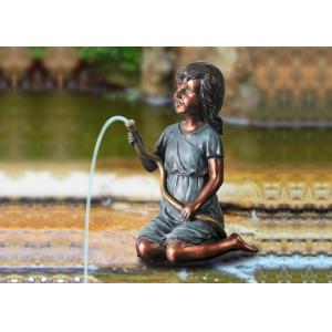 Littele Girl Water Fountain Spitters With Pump