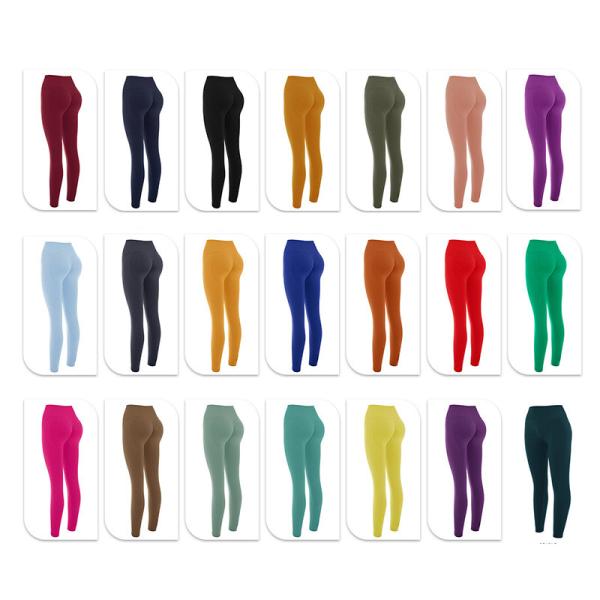 Buy Bespoke factory Polyester Fitness Yoga Pants High Waist Stretch Tight at wholesale prices