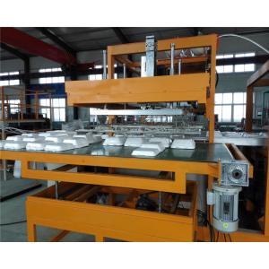 White Plastic Foam Food Container Machine Water Cooling PLC Controlled