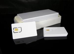 China White Blank Chip Custom Contacted Smart Card, Business Cards With ISO on sale