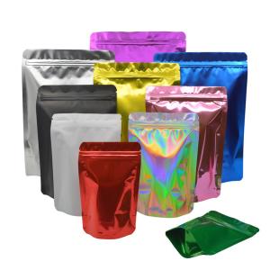 Glossy Shiny Stand Up Pouch Plastic Customized Packaging Coffee Bags