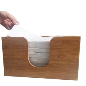 Quality EU Certificate Natural Bamboo Tissue Box Cover Holder Bathroom for sale