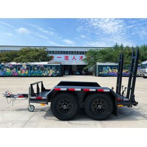Heavy Duty Tandem Trailer Black Road Roller Trailer 3000kg Load