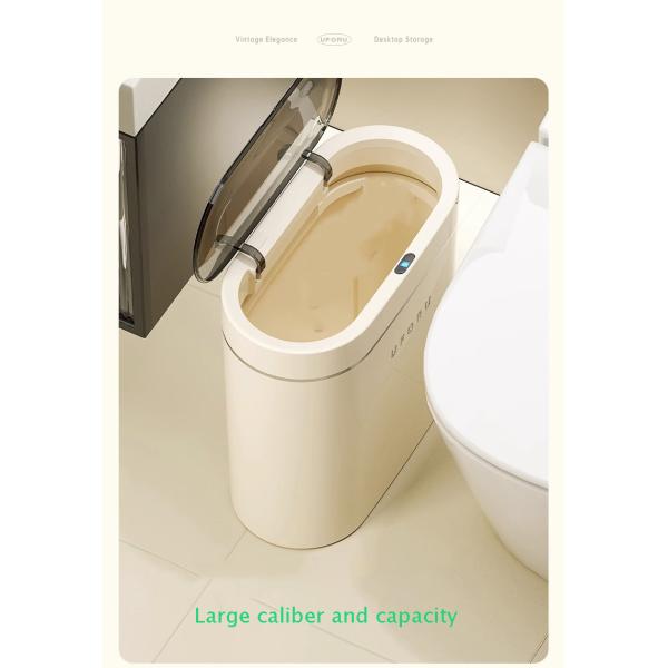 Home 2023 New Toilet Living Room with Cover Narrow Slit From the Electric Intelligent Induction Garbage Can