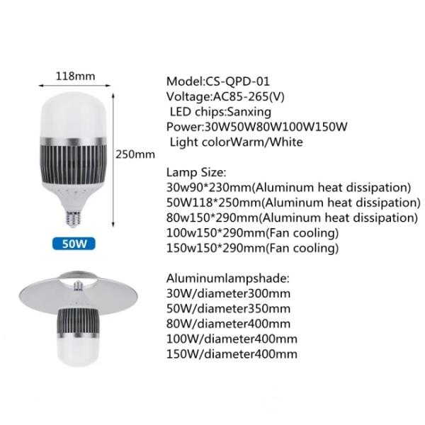 SMD3030 36W High Power Led Bulbs Big Power Wide Voltage 220V Led Bulb