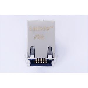 Quality Single 10/100BaseT Magnetic RJ45 Jack 1X1 Y/G For SMD / THT 0875-1D1T-P2 for sale