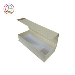 White Cosmetic Gift Box Textured Surface Paper Material Eco - Friendly